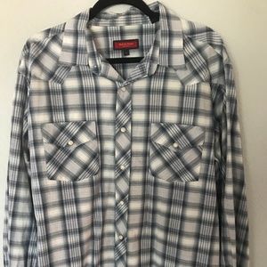 Austin Reed London Pearl Snap Western Shirt XL